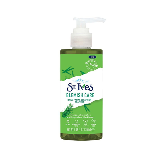 ST IVES Daily Facial Cleanser Pump Blemish Care Tea Tree 200ml