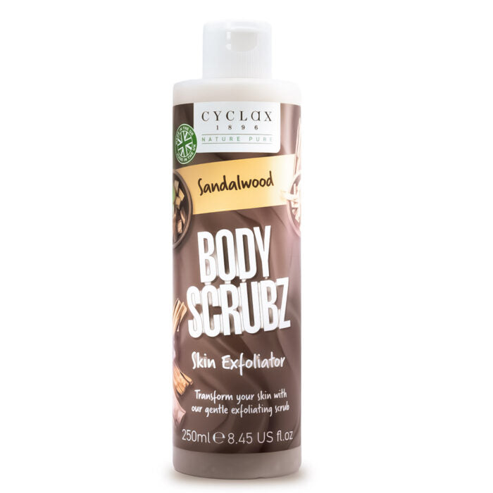 CYCLAX Body Scrubz Skin Exfoliator 250ml - Sandalwood