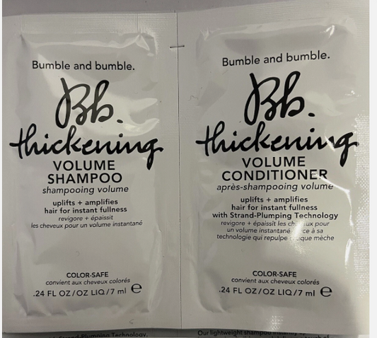 BUMBLE & BUMBLE Thickening Volume Shampoo & Conditioner Sachets 7ml each x 10 pcs