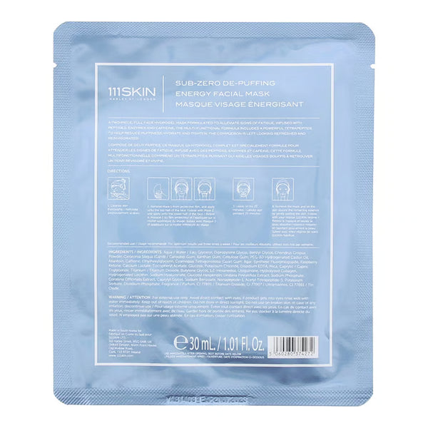 111SKIN Sub Zero De-Puffing Energy Facial Mask 30ml - 1 Mask
