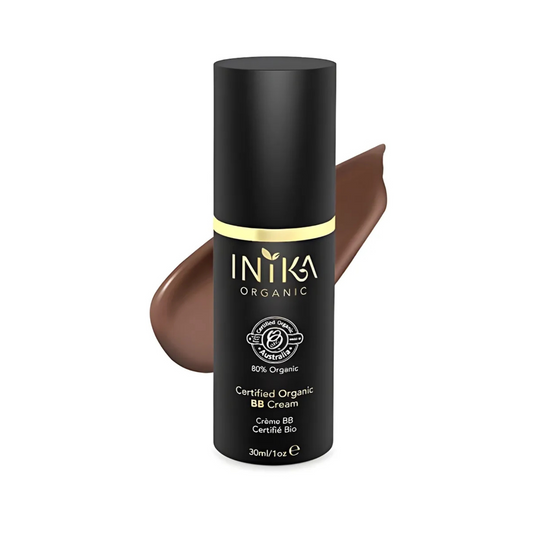 Inika Organic Liquid Foundation Cocoa 30ml Vegan Halal