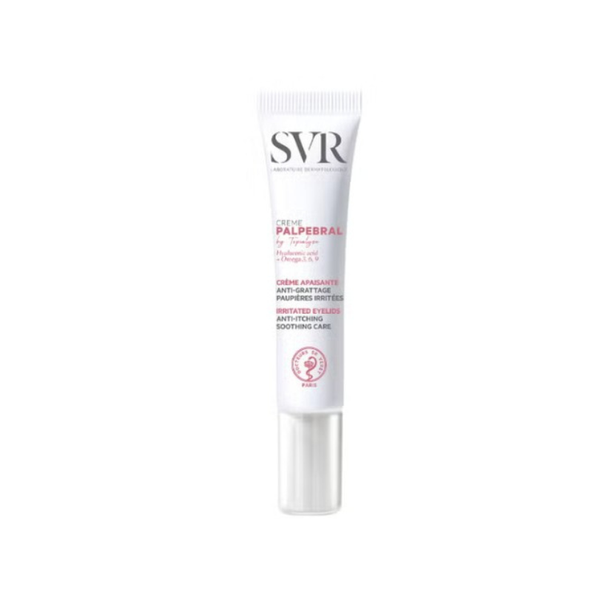 SVR PALPEBRAL Ultra-Soothing Eczema Eye Cream for Dry, Hypersensitive, Itchy, Flaky Eyelids Prone to Irritation, 15ml