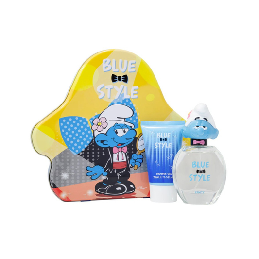 THE SMURFS Blue Style Gift Set - Orange Tin