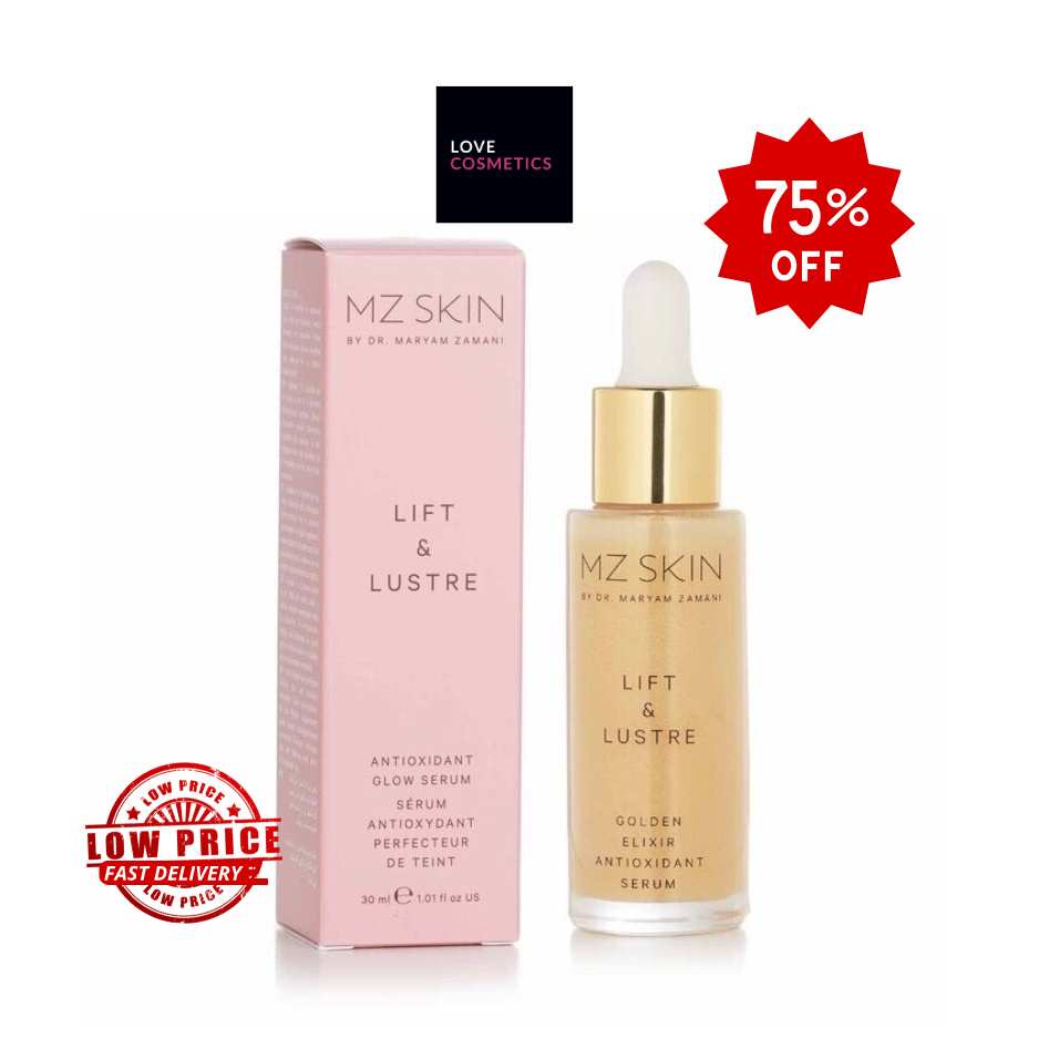 MZ SKIN Lift & Lustre Antioxidant Glow Serum 30ml Hyaluronic Acid Stem Cells
